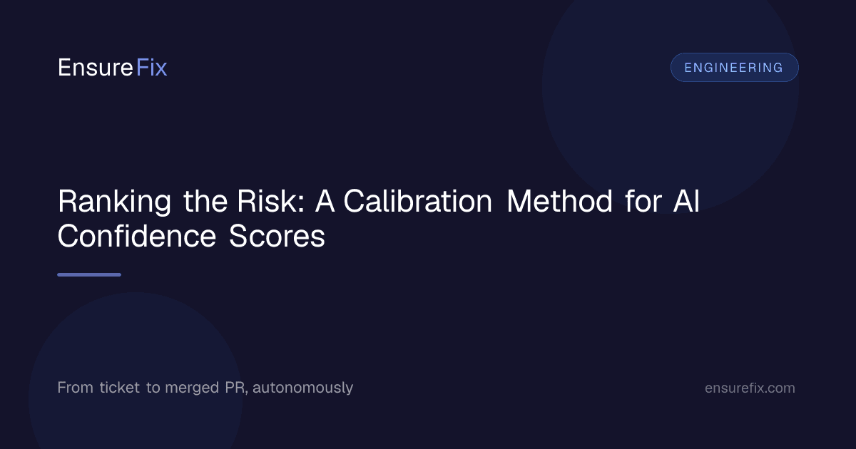 Ranking the Risk: A Calibration Method for AI Confidence Scores, EnsureFix